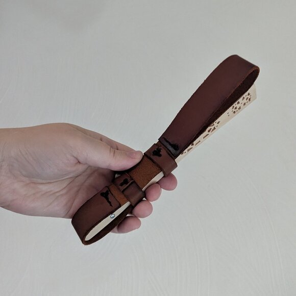 NWOT Leather Fan Holster with Fan - Picture 4 of 5